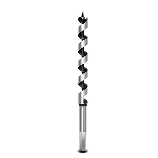 5/8 x 11.8 inch Auger Drill Bit for Wood,16mmx300mm Hex Shank Ship Auger Bit for Soft Wood, Hard Wood, Plastic, Composite Materials and DIY Projects