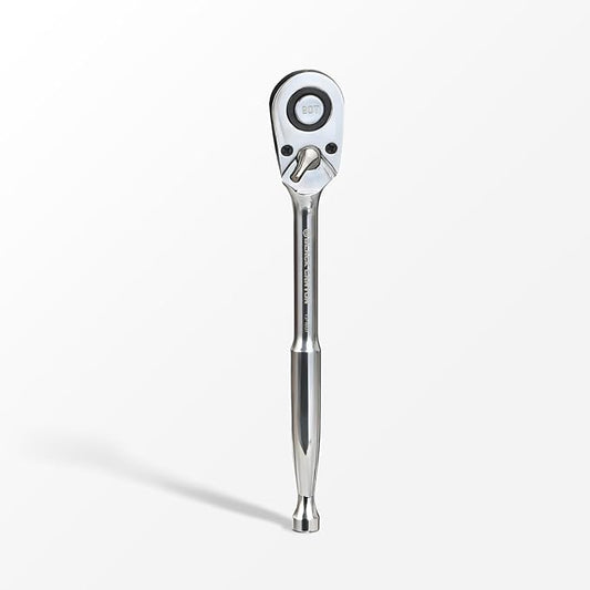 NORTHSKY 1/4" Ratchet,90-Tooth Quick-release 1/4 Drive Ratchet, Reversible Ratchet Wrench with 4-Degree Swing, 6" Long Handle, Chrome Alloy Made, Full Polished, Ratchet Wrench for Repairing, Home