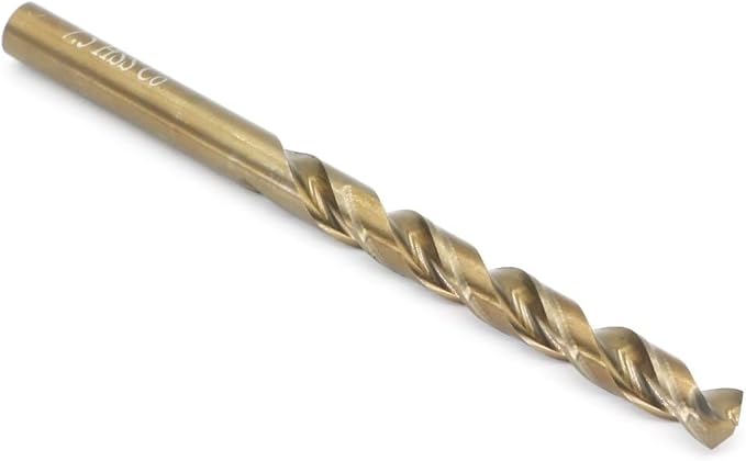 Metric Cobalt Drill Bits 7.5mm 10PCS, M35 high Speed Steel, high Hardness Straight Shank Drill, Mechanical or Hand Drill for Drilling, Suitable for Stainless Steel, Iron, Copper and Aluminum.