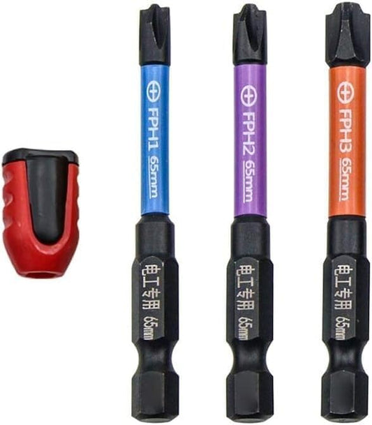 Screwdriver Bit Set竊?FPH FPZ Special Slotted Cross Screwdriver Bit with Magnetic Ring for Electrician Magnetic Screwdriver Bit Set Magnetic Bit for Electrician-65mm ( Color : 65mm Fpz ( Color : 65mm F