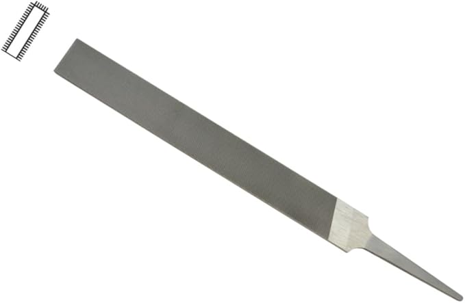 EuroTool Flat Hand File, Cut 4, 6 Inches | FIL-040.30