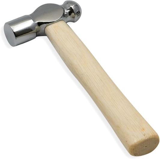 Mini Wooden Handle Round Head Hand Hammer, Reinforced Ball Hammer, Escape Tool for Prying Nails, Woodworking & Repairing
