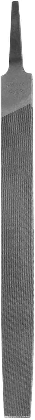 HARFINGTON Tip Thin Cut File 8" Double Cut Teeth High Carbon Steel Hand Rasp File without Handle for Metal Wood Deburring Removing