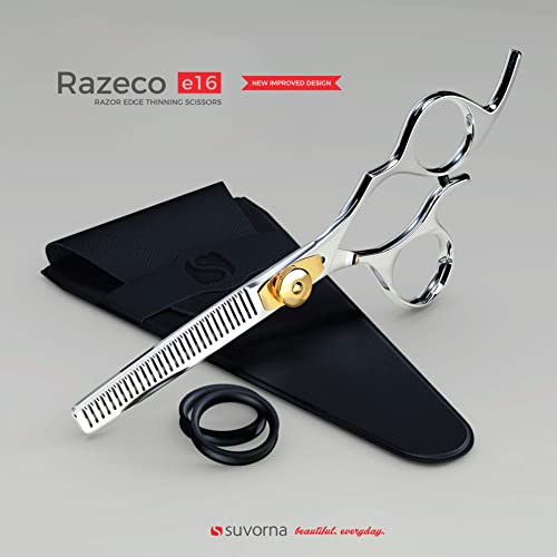 Suvorna 6.5??Thinning Shears for Hair Cutting, Trimming and Styling. Stainless Steel Texturizing Shears, blending shears and Layering Scissors for Cutting Hair for Women, Men and Adults