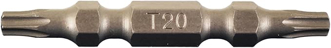 TEMO 25 pc T20 Torx 6 point Double Ended 2 Inch Screwdriver Insert Bits