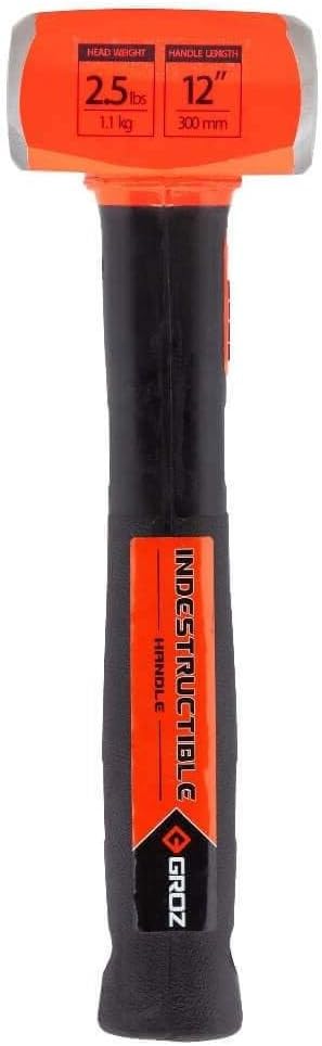 Groz 34600 12" Indestructible Copper Head Striking Hammer, 4 lb