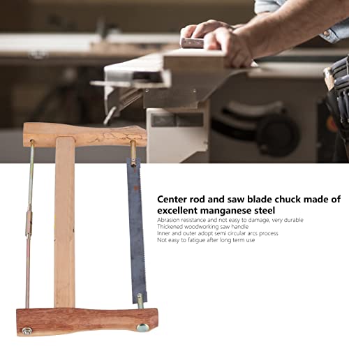 Teakwood Handsaws, Bow Saw Wood Saw Hand Saw Woodworking Frame Saw Blade Replacement Carpenter Hand Bow Wood Cutting Tool Woodworking Hardware , For Hack Saw Blade (Medium (490Mm))