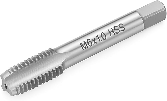 M6x1.0 Metric Thread Tap 6542 High-Speed Steel Tap for Internal Threading and Repair