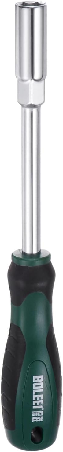 HARFINGTON Metric Nut Driver 11mm CR-V Non-Magnetic Tip Hollow Shafts Hex Socket Screwdriver with Non-Slip Handle for Automobile Repair