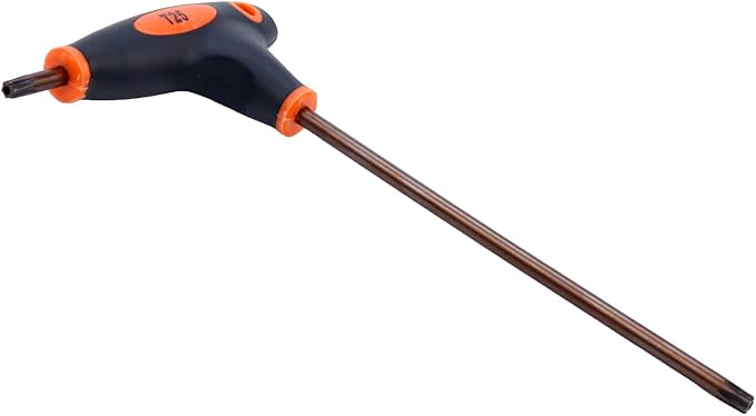 Antrader T25 Torx Screwdriver,Anti Tamper Proof Torx Key,S2 Steel T-Handle Dual End Wrench-1Pcs