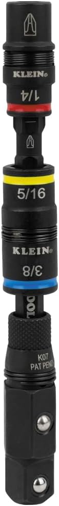 Klein Tools 32517HD KNECT 17-in-1 Impact-Rated Hybrid Screwdriver/Nut Driver, Magnetic, Flip Socket, 11 Bits, 3 Nut Drivers, Bit Holder, Square Adapter
