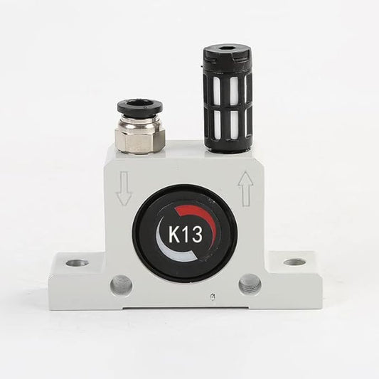 K 1/4'' K13 Thread Pneumatic Vibrator Power Concrete Vibrator Ball Type Aluminum Alloy Air Turbine Oscillator with Silencer