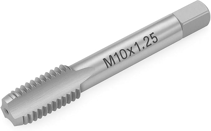 M10x1.25 Metric Thread Tap 6542 High-Speed Steel Tap for Internal Threading and Repair