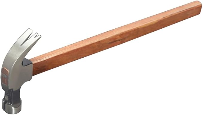 Claw Hammer Wood Handle, Claw Hammer 10OZ/13OZ, Smooth Hammer, Claw Hammer for Building, Woodwork, Home Repair,Wood,10OZ