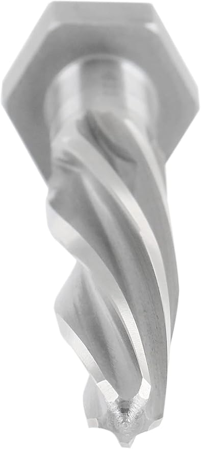 Accusize Industrial Tools H.S.S. Aligning Reamer - 13/16'' Diameter, 5'' Flute Length, 7'' OAL, Hex Shank, Spiral Flute, 0523-6035