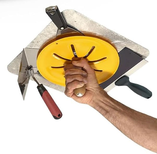 Rapido Tool Co. Drywall Hawk Plate - Professional Tool Holder for Drywall, Masonry, Plaster Hand Tools - Perfect for Holding Joint Knives, Taping Knives, Trowels ??Easy to Attach to Any Drywall Hawk