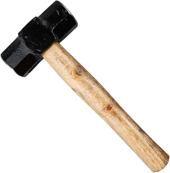 Sledge Hammer 8 lb Wooden Hammer length with 21Inch Polished Hitting Face Metalworking Tools for Home Improvement, Automotive, Industrial, and Construction E-3006