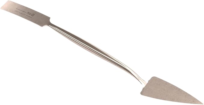 Bon Trowel and Square Tool ??1" Forged Steel Blade with Trowel and Square Ends for Detail Work ??8 3/4" Long Hand Tool for Masonry, Stucco, and Decorative Finishing