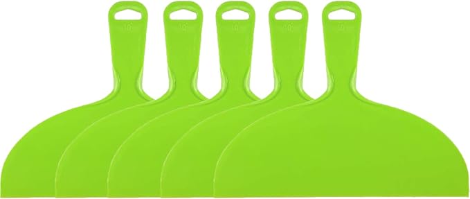 10Pcs Putty Scraper 10" Plastic Flexible Putty Knives,Large Size Pack,Disposable Spreader Flexible Plastic Paint Scraper Tool for Spackling, Taping Drywall Wall Painting (10" - 10Pack)