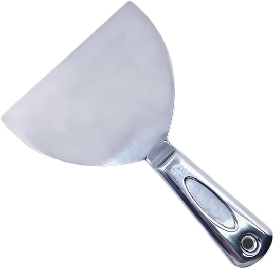 Flex All Stainless Steel Joint Knife Putty Scraper,6-Inch Professional Grade 420 stainless steel, All-Metal, Precision Ground Edge Putty Knife Tape Knife (6")