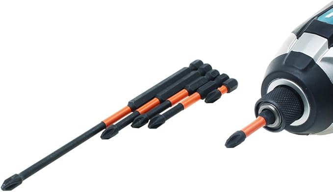 AUTOTOOLHOME 7 Pack Phillips Bits #2 Magnetic Impact Driver Bit 1, 2, 2-1/2,2-3/4,3-1/2,6 inch Long Phillips Head Drill & Screwdriver Bits