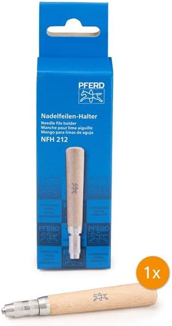 PFERD Needle File Holder, 1 pc. | 3-5/8 inch | Wooden File Handle | 16076 - Quick-mounting wooden handle designed for needle files: 5-1/2, 6-1/4, and 7 inch in length