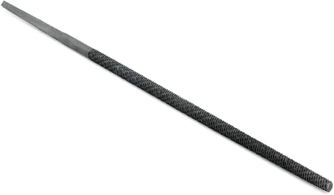 Benchmark Abrasives 6" Round Hand File Without Handle, American Pattern Metal Files, Hardened Steel Deburr Tool for Shaping Metal, Plastic, Aluminum, Stone Carving, Metalworking, Woodworking (6")