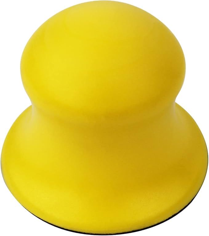 2 Pcs 3" Hand Block Round - Hand Sanding Block Hook and Loop For Adhesive Backed Sanding Sheets and Rolls