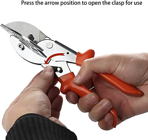 Multi Angle Miter Shear Cutter Hand Tools,45-135 Degree Adjustable Angle Scissors Trim Shears Tools