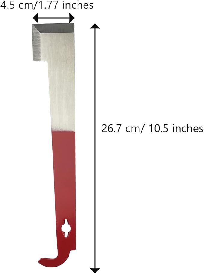 4 Pack Steel Bee Hive Tool Frame Lifter and Scraper for Beekeepers, J Hook and L Hook