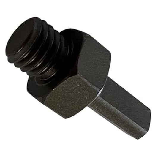 5/8"-11 Male to 1/2" Shank (Short) Core Drill Adapter for Core Bits. Heat-Treated Steel with high Strength for Longer Durability.
