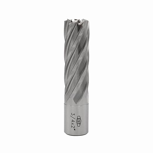 HSS M2AL Annular Cutter 2" DOC with 3/4" Weldon Shank for Magnetic Drill Press by EST (D3/4" X 2")