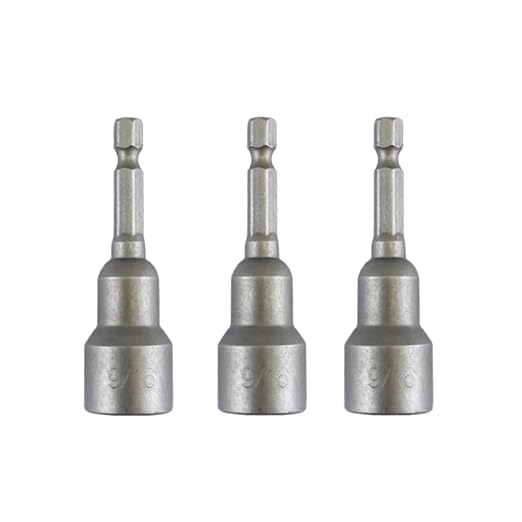 9/16" Impact Magnetic Nut Driver, 2.5" Long,1/4 Inch Shank