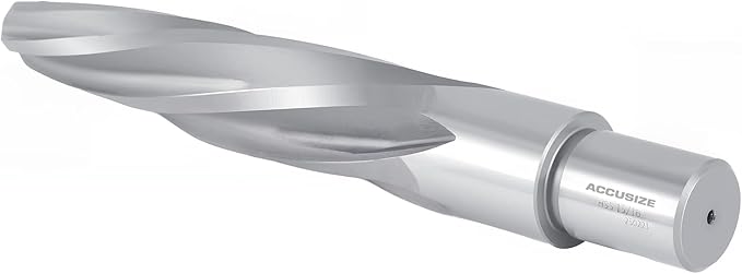 Accusize Industrial Tools 15/16'' H.S.S. Aligning Reamer with 3/4'' / 0.75'' Weldon Shank, Spiral Flute, 0521-1516