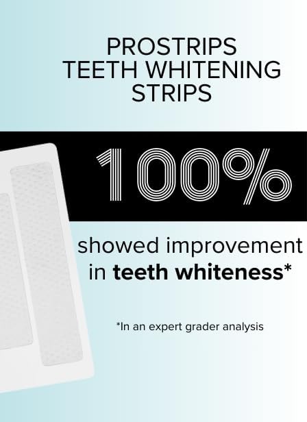 Prostrips - 12 Shades Whiter Teeth - 56 Enamel Safe REMINERALIZING Gentle Strips ??97% Had No Sensitivity - Bonus Size