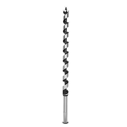 11/16 x 23.6 inch Auger Drill Bit for Wood,18mm x 600mm Hex Shank Ship Auger Bit for Soft Hard Wood, Plastic, Composite Materials and DIY Projects 11/16" (18mm)