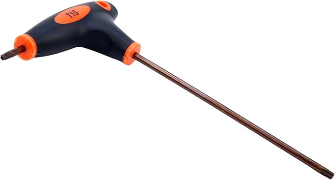 Antrader T15 Torx Screwdriver,Anti Tamper Proof Torx Key,S2 Steel T-Handle Dual End Wrench-1Pcs