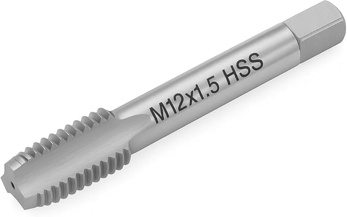 M12x1.5 Metric Thread Tap 6542 High-Speed Steel Tap for Internal Threading and Repair