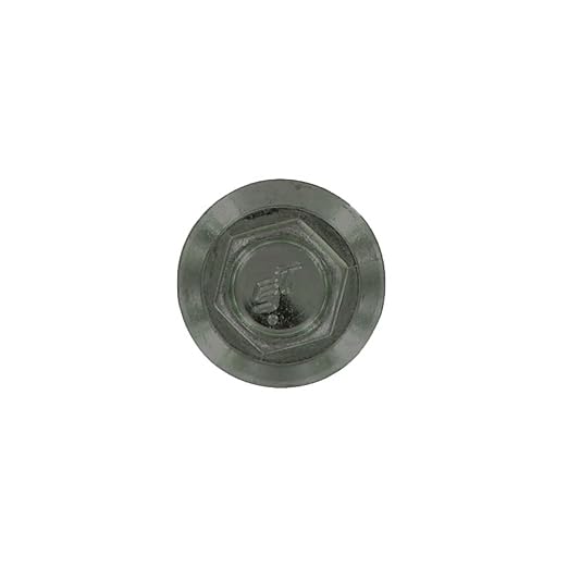 Fasteners Plus ST Fastening Maxx SteelBinder Metal to Metal #12 X 1 Burnished Slate Screws with EPDM Rubber Washer, 250-Count - Designed for Roofing and Siding Panels