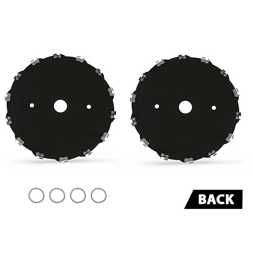 G-PLUS 2pcs 9" Chainsaw Brush Blade 14 Tooth Cutter Trimmer Head Weed Mower Saw Blade Black