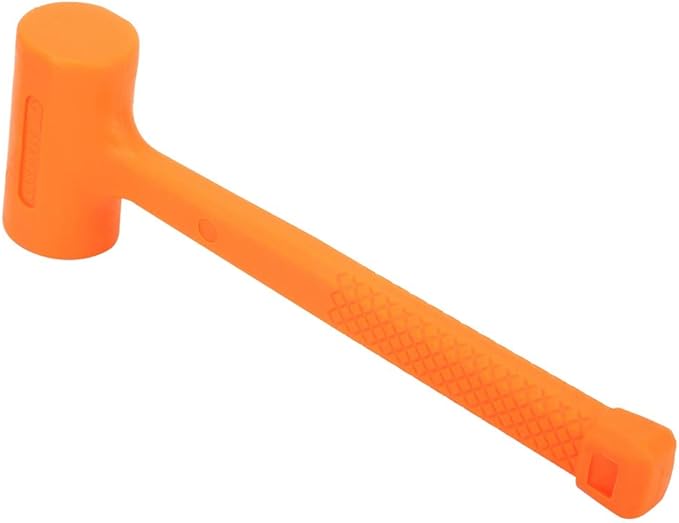 Practical PVC Non-Elastic Rubber Hammer Soft Face Dead Blow Hammer Installing Tool(0.5LB)