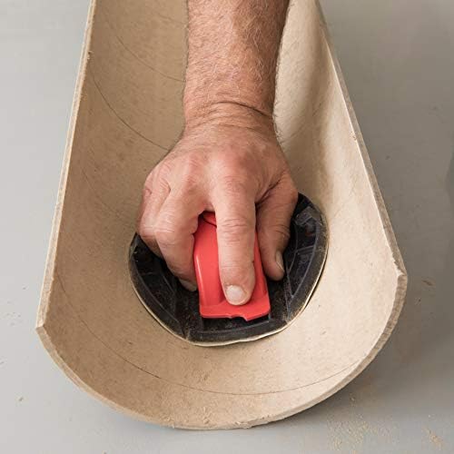 6??Collapsible Hand Detail Sander Tool - Adjustable Manual Block Sander Sanding Block Sanders for Woodworking Hand Tools Block Plane - Dry and Wet Sanding - Wood Metal and Drywall - Corners and Angles
