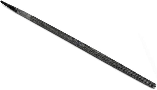 Benchmark Abrasives 10" Round Hand File Without Handle, American Pattern Metal Files, Hardened Steel Deburr Tool for Shaping Metal, Plastic, Aluminum, Stone Carving, Metalworking, Woodworking (10")