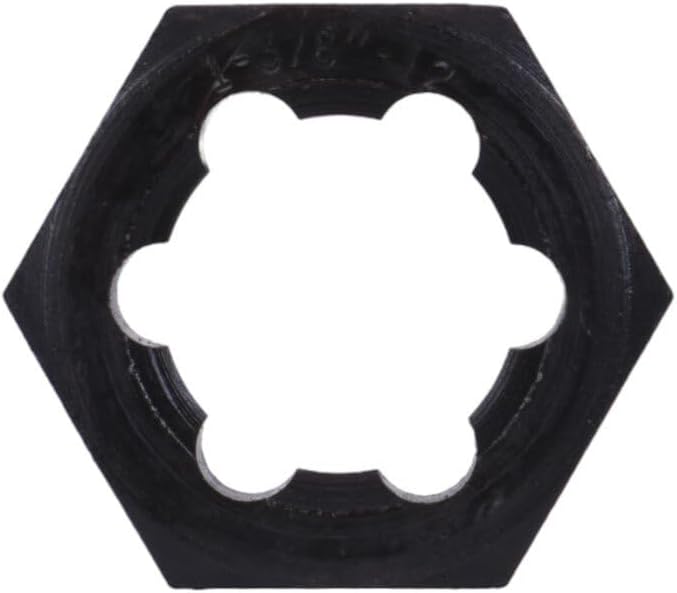 Century Drill & Tool, 92934, 1-3/8-12 NF, National Fine Fractional Right Hand Rethreading Die, High Carbon Steel, Fix Bolts or Studs