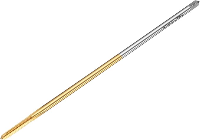 uxcell Metric Thread Tap M4 x 0.7 H2 150mm Straight Flute Screw Thread Milling Machine Taps Threading Tapping Repair Tool