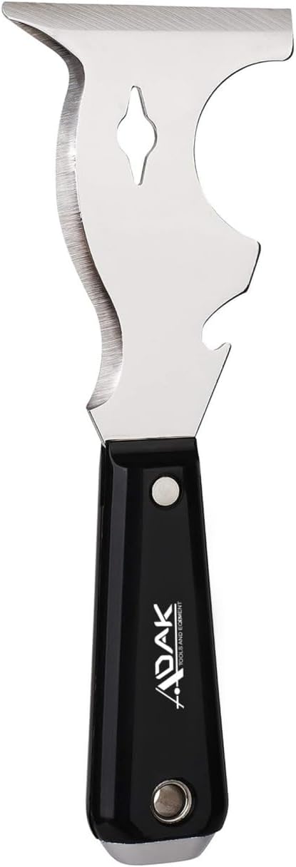 Adak 10-in-1 Paint Scraper and Painter?셲 Tool ??Multi-Purpose Painter?셲 Knife, Putty & Spackle Scraper for Wood, Metal & Wall Repairs ??Ideal for Painting, Cleaning & Finishing Jobs
