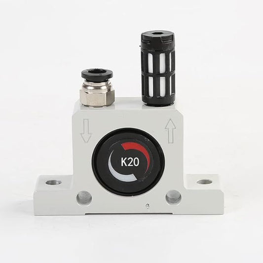 K 1/4'' K20 Thread Pneumatic Vibrator Power Concrete Vibrator Ball Type Aluminum Alloy Air Turbine Oscillator with Silencer