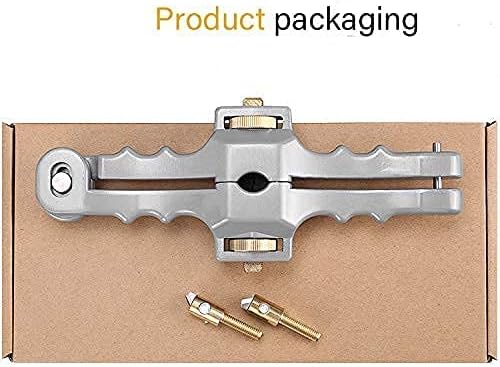 GROWORD Armored Fiber Optic Cable Stripping Tool SI-01, Longitudinal & Window Peeler, Mid Span Stripper With Adjustable Cutting Depth, 2/5" to 1" Diameter (2 Spare Blades)