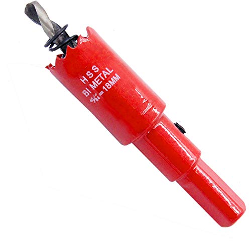 0.7 inch Hole Saw, LAIWEI bi-Metal Hole Cutter. for Drilling Wood,Aluminium Profiles, PVC, plasterboard, etc. Round Knife (23/32"(18mm))