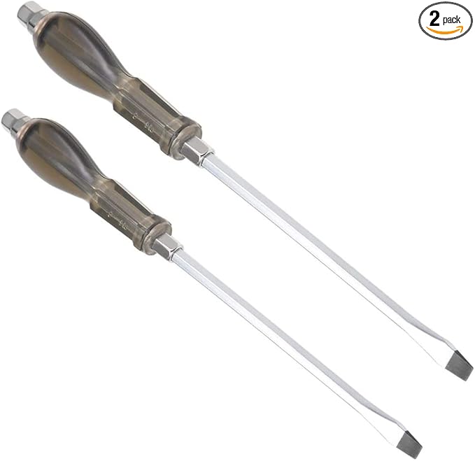 Utoolmart Slotted Impact Screwdriver 8 Inch Keystone Demolition Driver Magnetic 2Pcs
